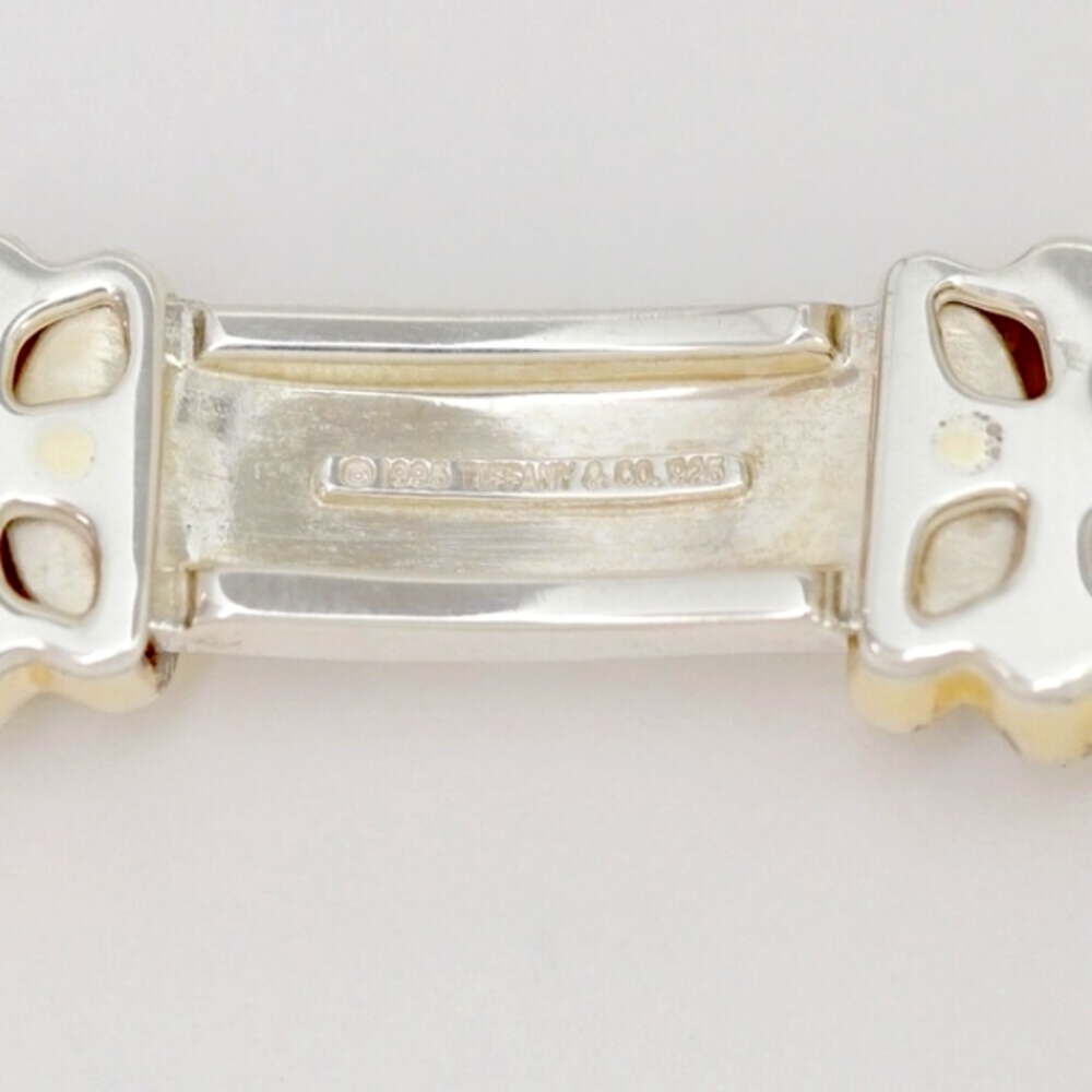 SOLD IN MY STORE 18K Tiffany and Co. 1995 Atlas Sterling Silver & Yellow Gold - Picture 9 of 10